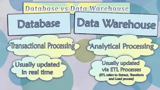 Database vs Data Warehouse | Difference between Transactional Database & Data Warehouse with Example