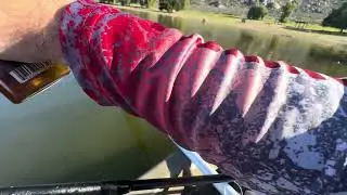 Catching 4 Large Mouth Bass On The Kayak 