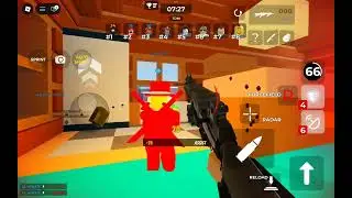 Playing roblox gun fight area PART 1