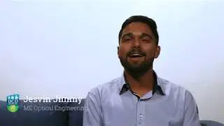 Jesvin Jimmy tells us about his ME in Optical Engineering