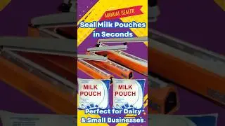 How to Seal Milk Pouches Easily with a Manual Sealer #milkpouchsealer