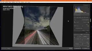 How to stitch and edit vertical panoramic image in lightroom cc