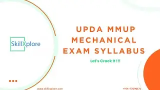 UPDA MMUP Mechanical Exam Syllabus Qatar   SkillXplore
