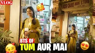 FAQIR CHAND BOOK STORE | BTS | SHOOT | TUM AUR MAI #youtube #vlog #shoot #fyp #delhi #vlogger #fy 