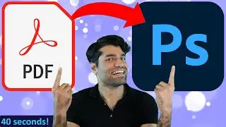 Как импортировать PDF в Photoshop