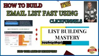 How to build your E-mail List fast using Clickfunnels Funnel and Strategy