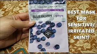 ETUDE HOUSE 0.2 Therapy Air Mask Blueberry 에뛰드 하우스 리뷰 | Korean Sheet Mask of the Week