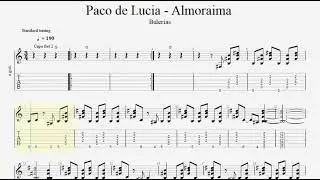 Paco de Luc&iacute;a   Almoraima (GUITAR PRO) TAB FREE PDF