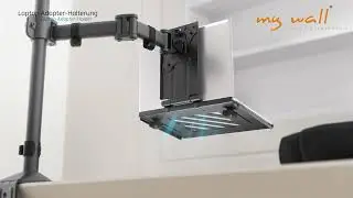 HLA 4 L my wall - Verstellbare Laptop Adapter-Halter f&uuml;r Monitorbefestigungen