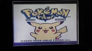 Pokemon Yellow demo on Gameboy Advance SP!