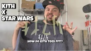 KITH X Star Wars Mandalorian Script T-Shirt. Sizing and Fit for KITH Tees!