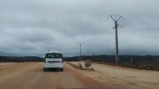 Road is under construction before Ifrane.