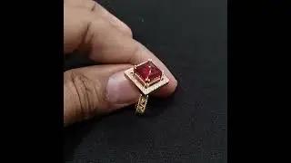 Ruby Diamond Wedding Ring, Traditional Diamond Ruby Ring, Diamond Ruby Ring, UncommonJewelsIN