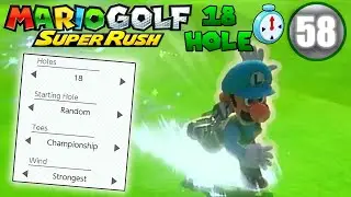 Mario Golf: Super Rush - Speed Golf at Ridgerock Lake (Luigi Gameplay)