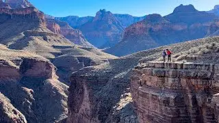 We only saw one other hiker on this spectacular South Rim hike (or backpack) at Grand Canyon
