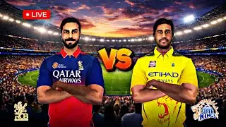 RCB VS CSK LIVE 🔴| GAME CHANGER 5 V4 | #video #cricket #gaming #live #rcbvscsk