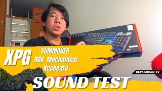 XPG SUMMONER RGB GAMING KEYBOARD CHERRY MX RED SOUND TEST