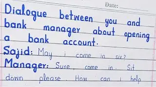 Dialogue With Bank Manager About Opening A Bank Account | Banking English Conversation 2025