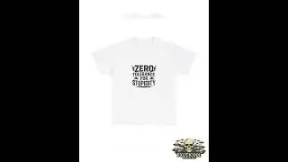 Funny Zero Tolerance Unisex Tee