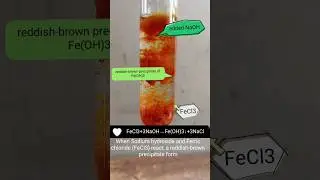 What happens  when Sodium hydroxide is added to Ferric chloride.#short || chemistry with beauty mam