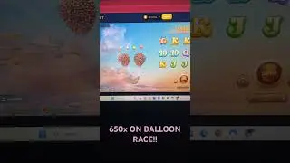 650x HITS ON BALLOON RACE!!#slot #casino #roobet #crazytime #gambling #livegame #bigwin