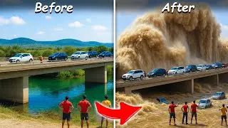 Fails Galore After Storm Claudia Hits The UK!! | UK Flooding | Vehicles vs Floods compilation | #12