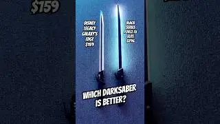 $159 Disney Legacy Darksaber vs $296 Black Series Force FX Elite! #lightsabers #starwarsshorts
