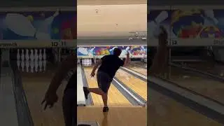 Very late kick on the ten pin #shortvideo #viral #bowling #hammer #storm