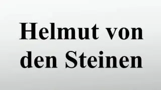Helmut von den Steinen