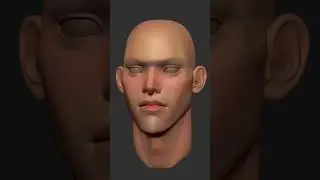 ZBrush Digital Sculpting a Head (1 Minute = 1 Hour)