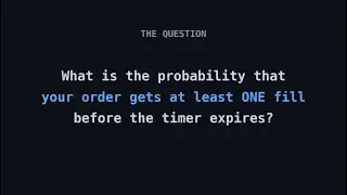 Quant Interview: Will the Dark Pool Fill Your Order?