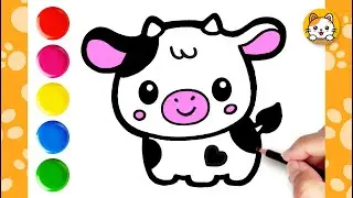 COW Drawing Easy Step by Step🐮 | Easy Drawings For Kids