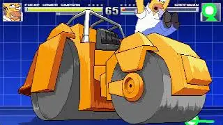 MUGEN Fight | Cheap Homer Simpson VS Greenman (Remake)