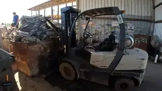 THAT WAS A AVALANCHE OF SCRAP #scrap #metal #copper #steel #shear #crushing #aluminum 