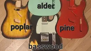 One guitar- 4 body - tone wood test 