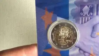 Андорра 2 монеты по 2 Евро юбилейные. 2 Euro Andorra Rare.