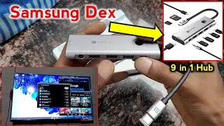 Protronics 9 in 1 types C to Hdmi 4k 60Hz Hub || Mobile laptop type c Hub || Samsung dex