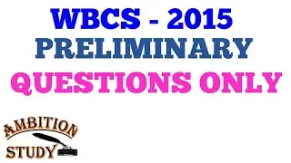 514. WBCS 2015 PRELIMINARY EXAM QUESTIONS ONLY IN ENGLISH VERSION