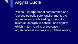 Management Philosophy for Excellence