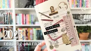 2025 Reading Journal Flip Through | Unfinished Reading Journal | Very Chatty | Midori Notebook