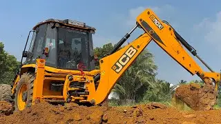 JCB 3DX Super 4x4 Digging Water Canal | Heavy Excavation || jcb videos