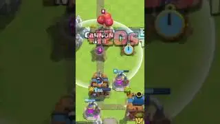 Double cannon is meta 💀#clashroyale #shorts