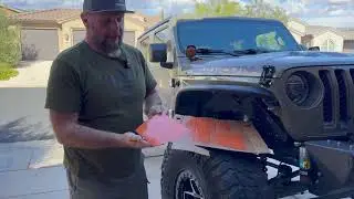 Jeep Aluminum Inner Fenders by Combat Off Road with Customizable Backing Plate