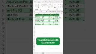 How To Multiply Text Values In Excel 