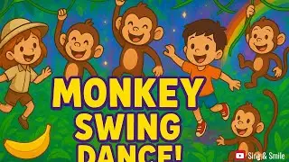 🐵🍌 Танец обезьянок! | Веселая песня в стиле джунглей для детей