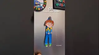 Hanging paper puppet TUTORIAL😍 #diy #craft #paperpuppet #trending #papercraft #craftideas #viral