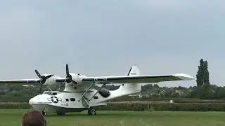PBY Catalina Miss Pick Up landing at The Victory show, Cosby. #seaplanes