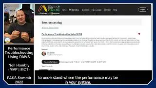 PASS Summit 2022 - Performance Troubleshooting using DMVs