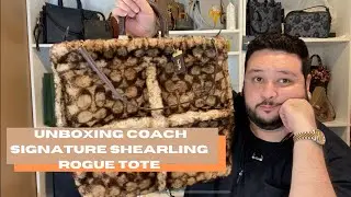 COACH UNBOXING AND FIRST IMPRESSIONS: NEW COACH ROGUE TOTE IN SIGNATURE SHEARLING