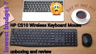 budget wireless keyboard and mouse combo | hp cs10 wireless keyboard mouse combo Unboxing and Review